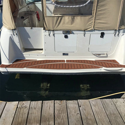 Swim Platform Cockpit Pad for Maxum 3000 SCR (1999) - EVA Faux Foam Teak Deck