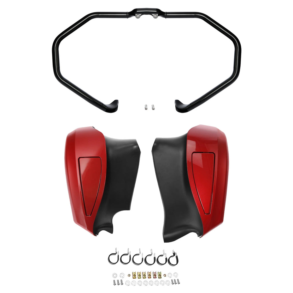 Engine Guard Bar Lower Fairings for Indian Chieftain (2014–2023) Ruby Metallic