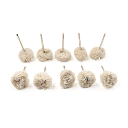 10Pcs Cotton Polishing Wheel Buffing Pad for Rotary Tool