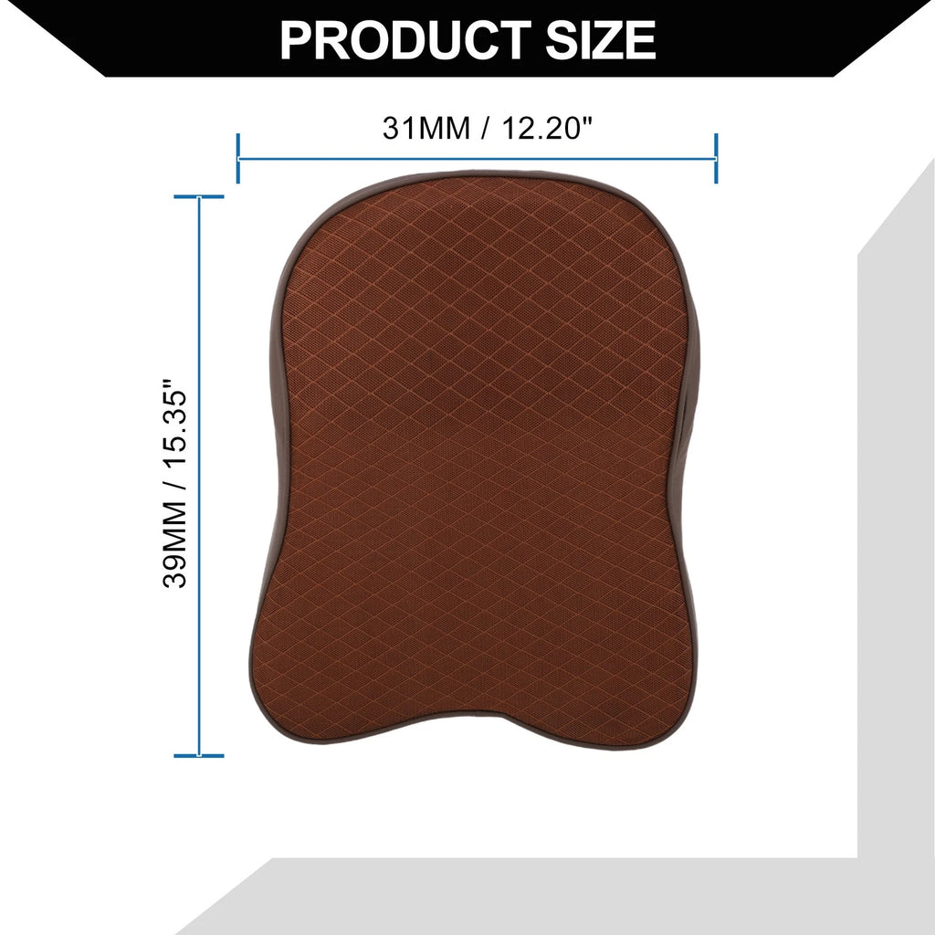 Car Seat Headrest Pillow for Neck Back (Terylene Memory Foam, Coffee)