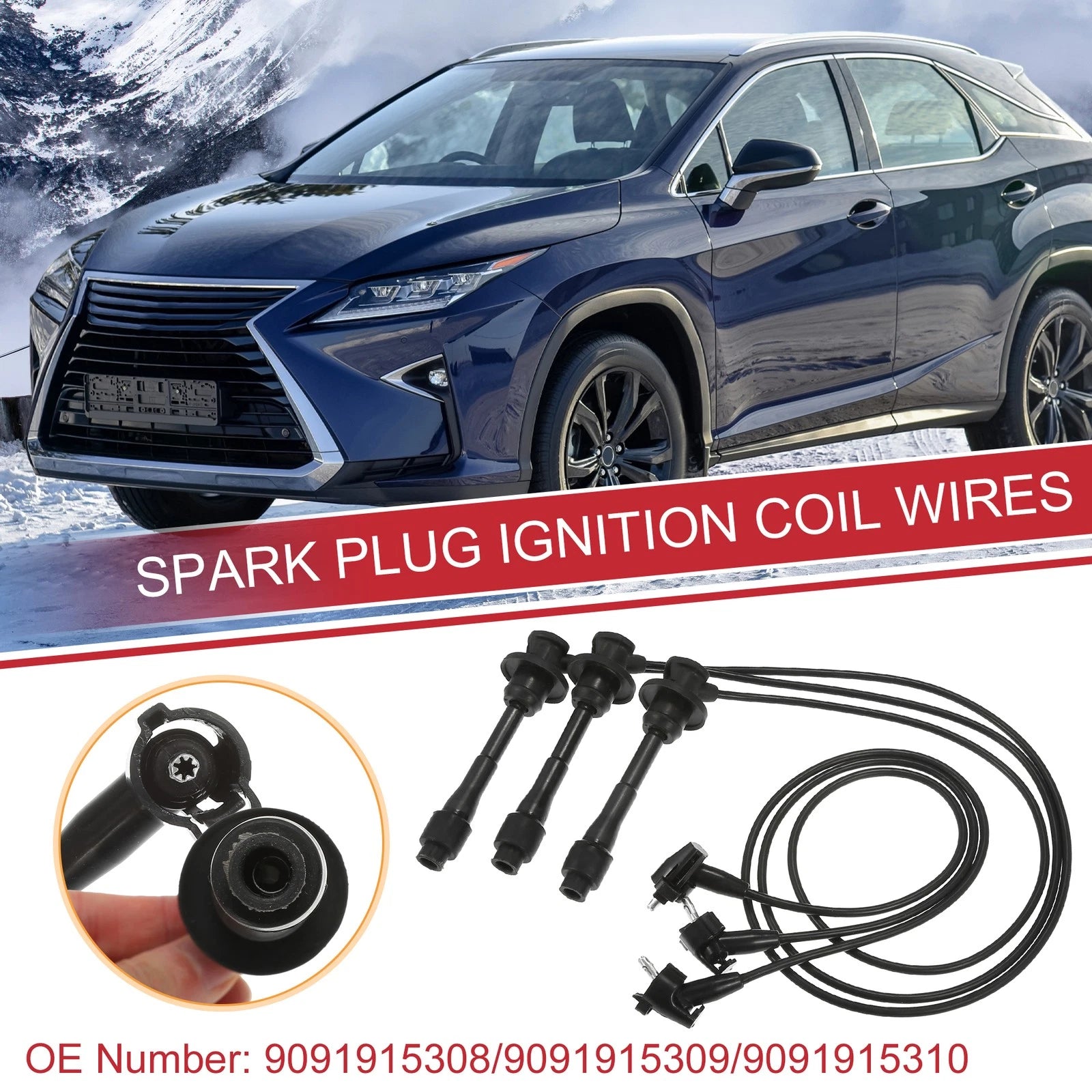 Spark Plug Wire Set with Ignition Coil for Lexus ES300 (1996–2003)