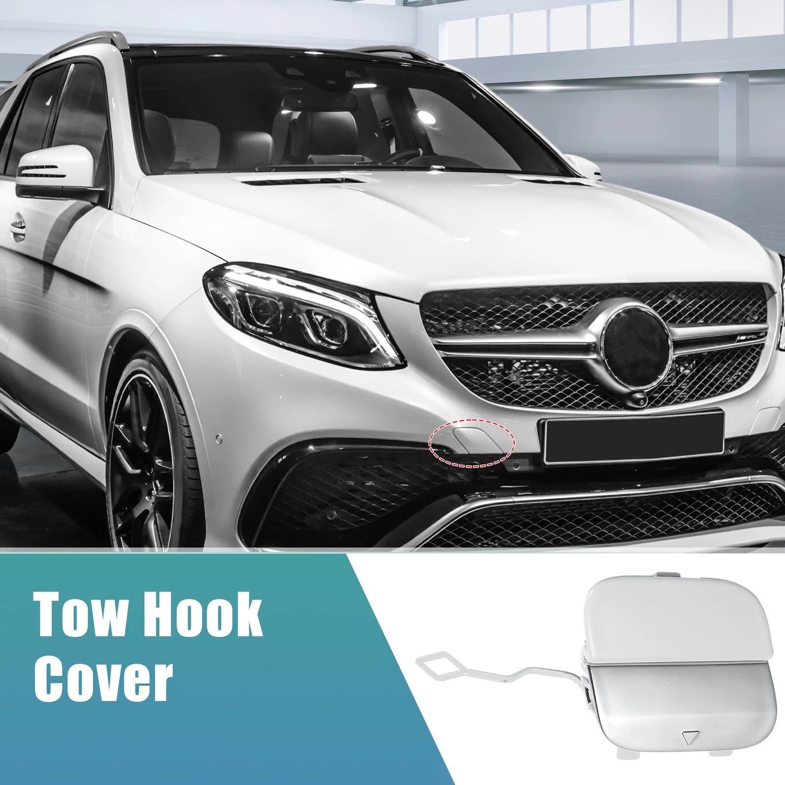 Front Tow Hook Cover Replacement for Mercedes-Benz GLE 63 (2016–2019)