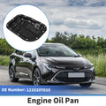 Engine Oil Pan Replacement for Toyota Corolla (2017–2023) Steel Black