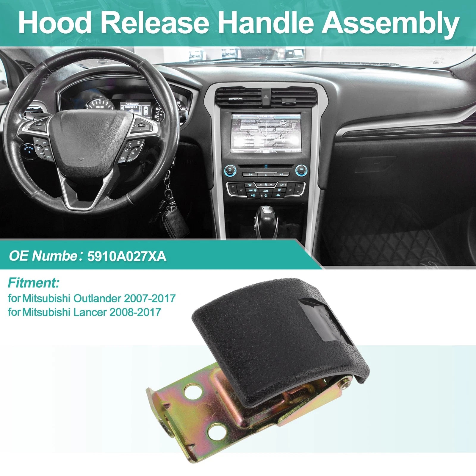 Hood Latch Release Handle Replacement for Mitsubishi Outlander (2007–2017)