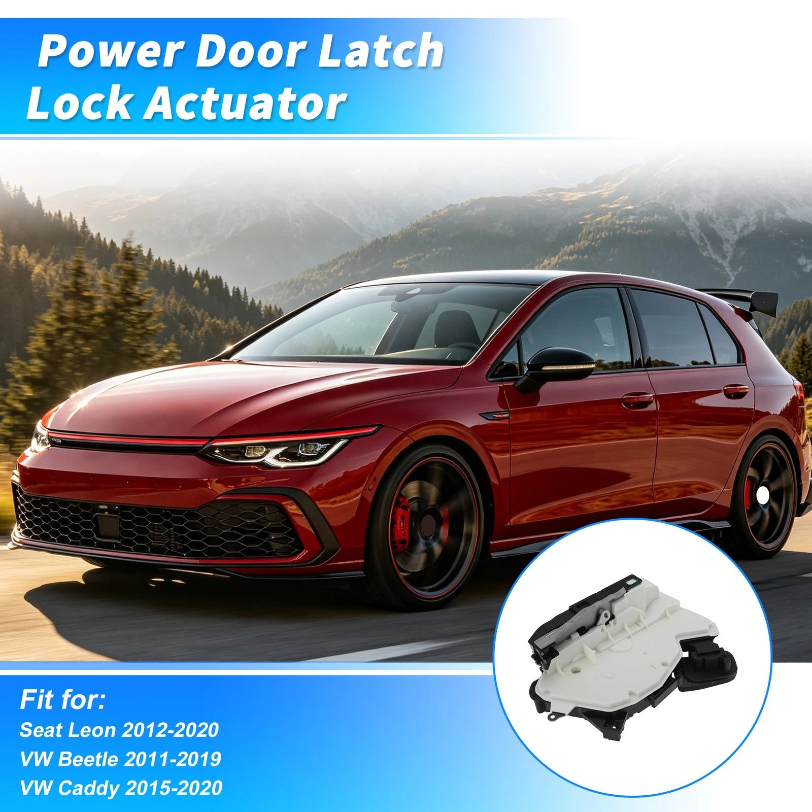 6RD837016E Front Right Power Door Lock Actuator for Seat Leon (2012–2020)