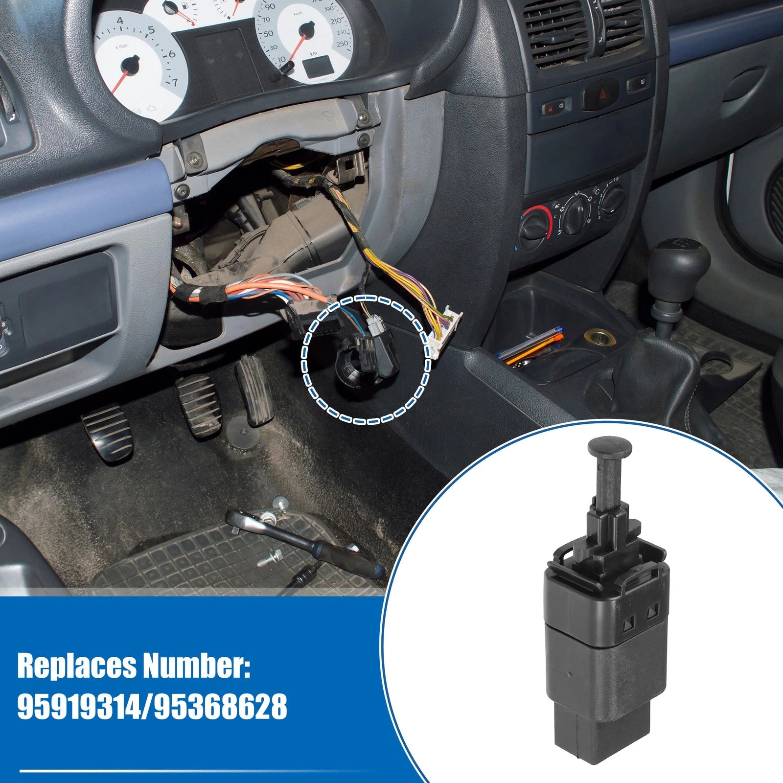 Stop Lamp Stoplight Switch Replacement for Chevrolet Aveo (2005–2018)