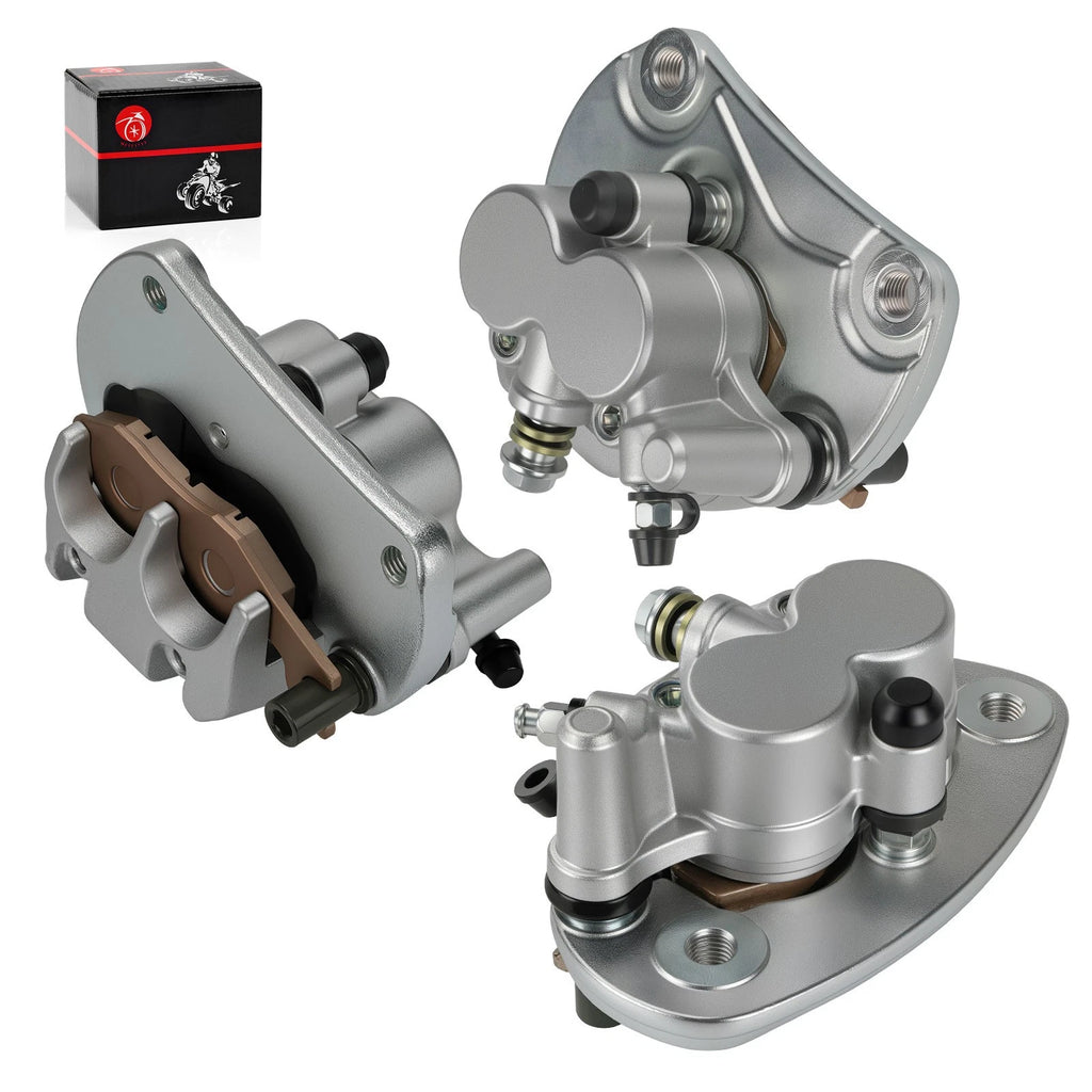 Front Rear Brake Calipers w/ Pads for Can-Am Commander 1000 1000R Max (2011–2018)