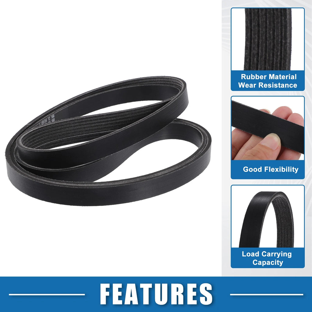 2pc Serpentine Belt Replacement Kit for Lexus RX 330 Base (2004–2006)