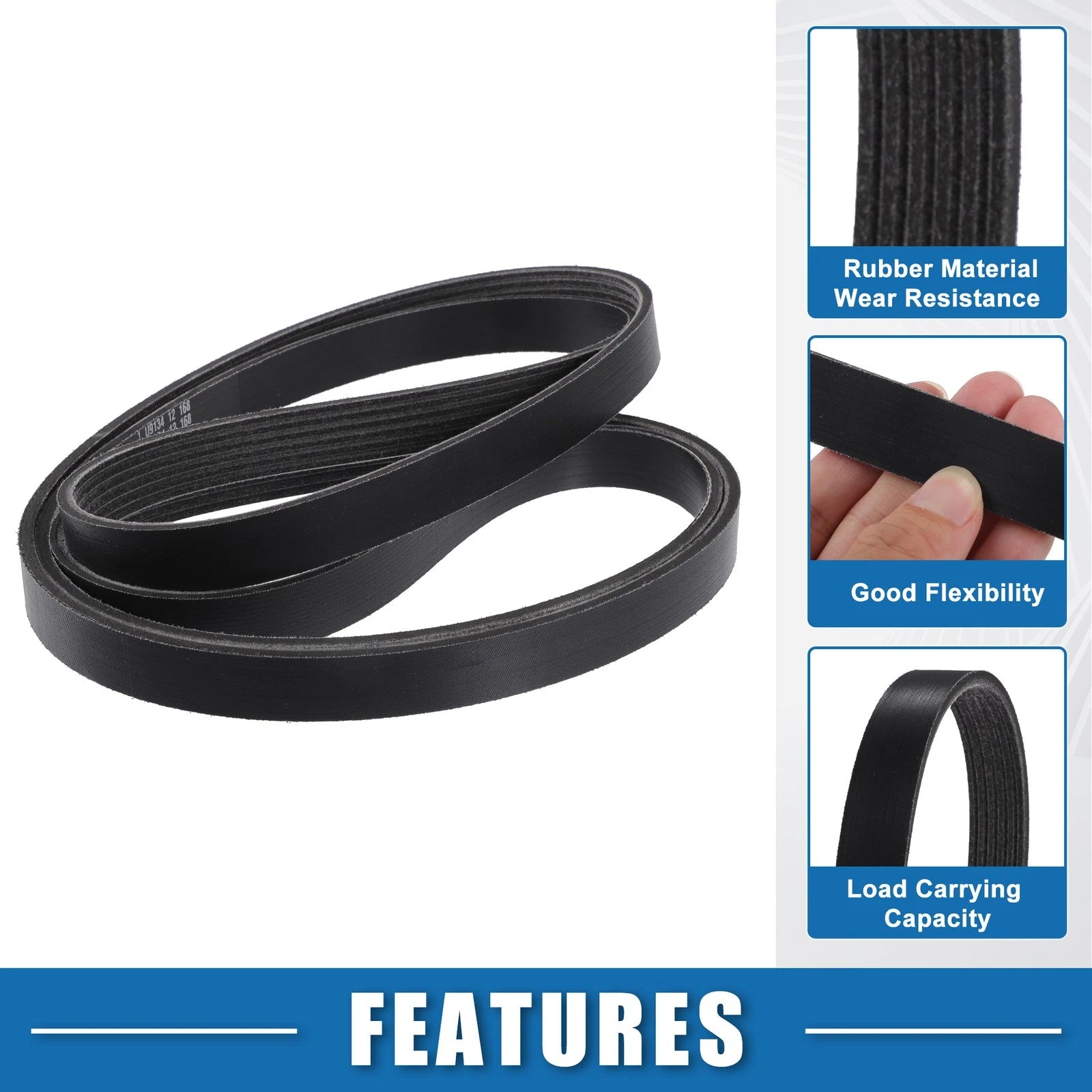 2pc Serpentine Belt Replacement Kit for Lexus RX 330 Base (2004–2006)