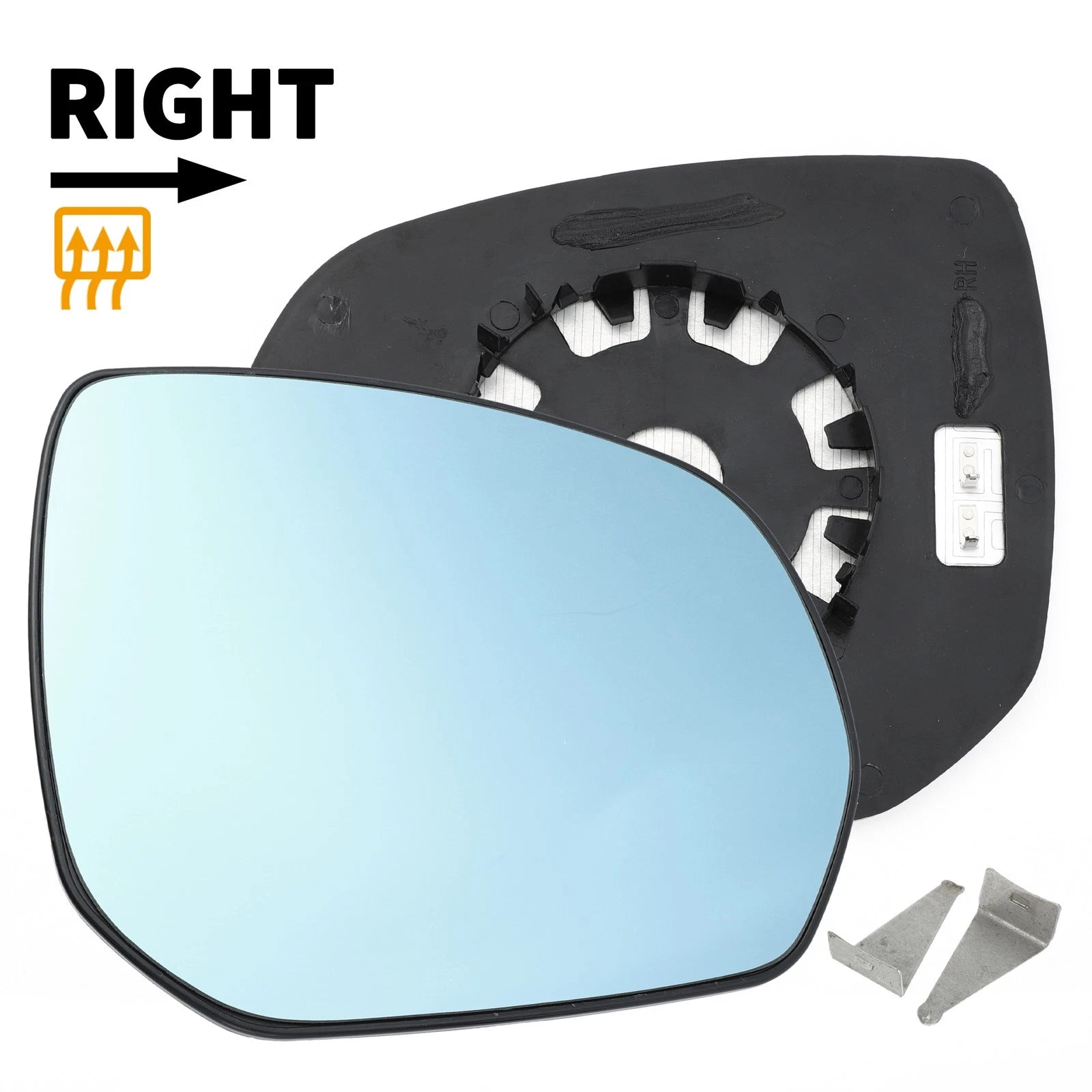 Right Side Blue Heated Mirror Glass for Citroen C3 Picasso C4 (2009–2017)