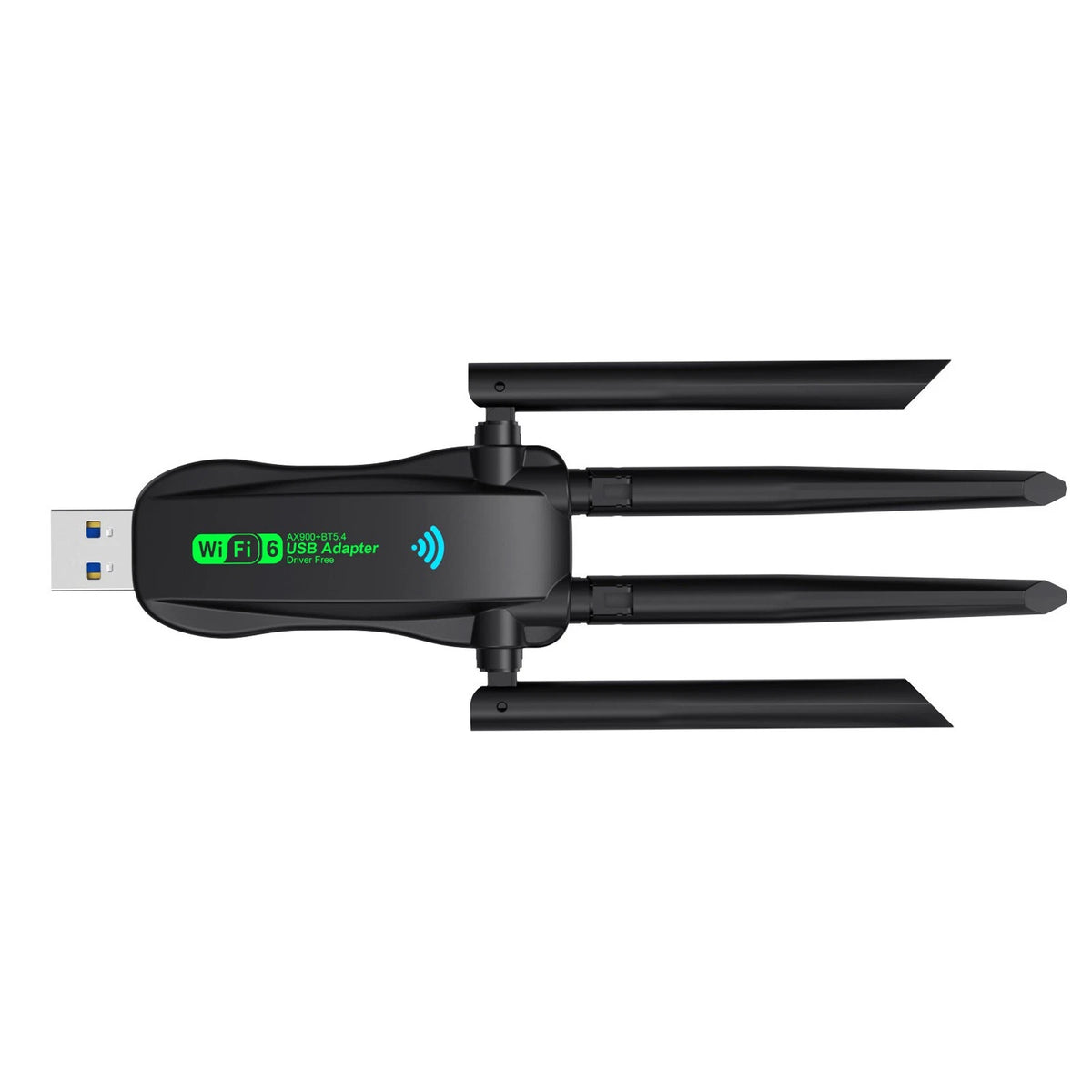 USB WiFi 6 Adapter Bluetooth 5.4 Dongle Dual Band with Antenna