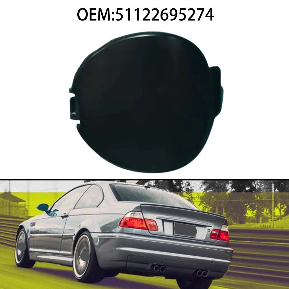 Tow Hook Cover for BMW E46 (2002–2006) 51122695274 Black ABS