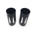 Black Fork Boot Slider Cover Cow Bell for Harley (1986–2013)
