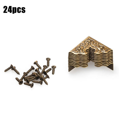 Decorative Corner Cover Protector Bracket for Retro European Jewelry Box