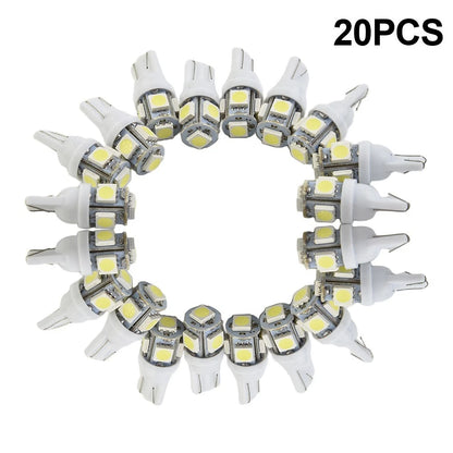 Pack of 20 Super Bright 921 LED License Plate Bulbs 6000K White