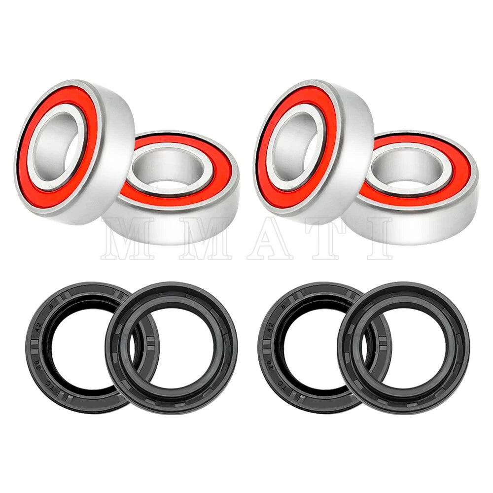Front Wheel Hub Bearings Seals Kit for Honda Recon 250 TRX250TM/TE (1997–2018)