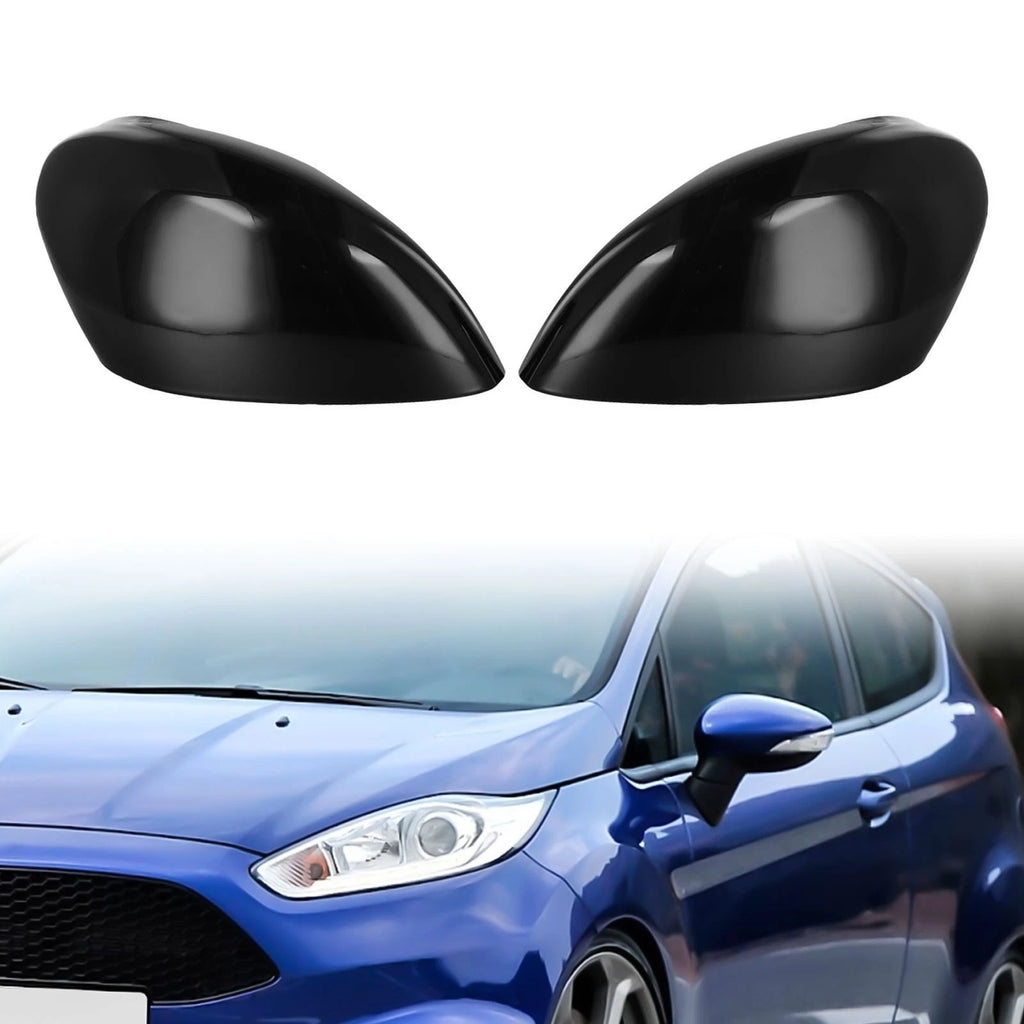 Glossy Black Mirror Cap for Ford Fiesta MK7 (2008–2017)