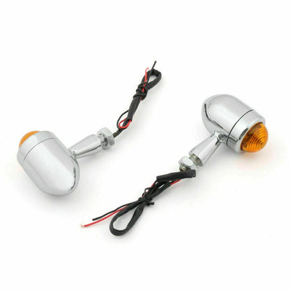 2X Bullet Mini Heavy Duty Turn Signal Indicators for Motorcycle (CHR T9)