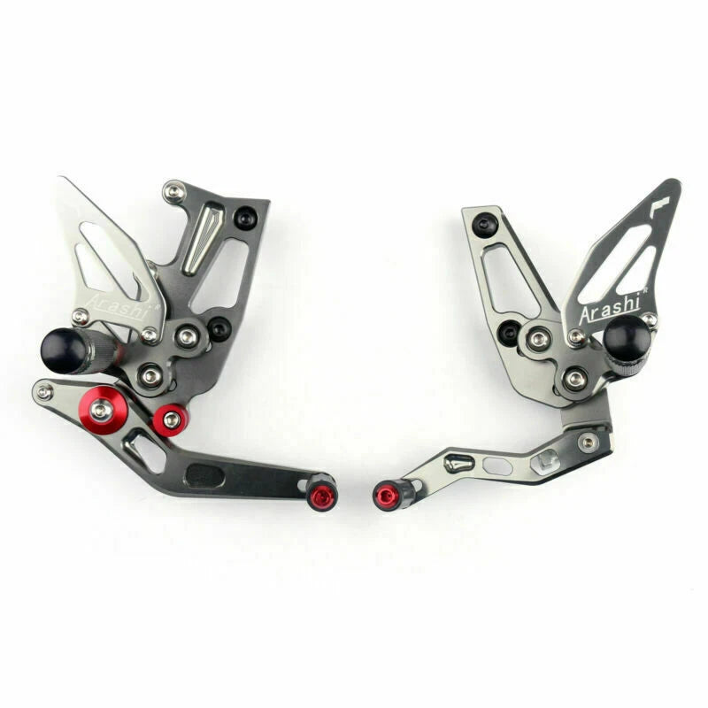 Aluminum Rearsets Footpegs Pedals for Speed Triple 1050 (2011–2015) Black T9