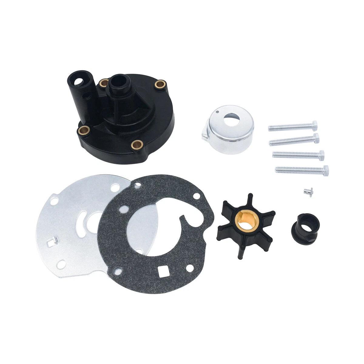Water Pump Impeller Kit for Johnson Evinrude 6 HP Outboard Motors (0763758)