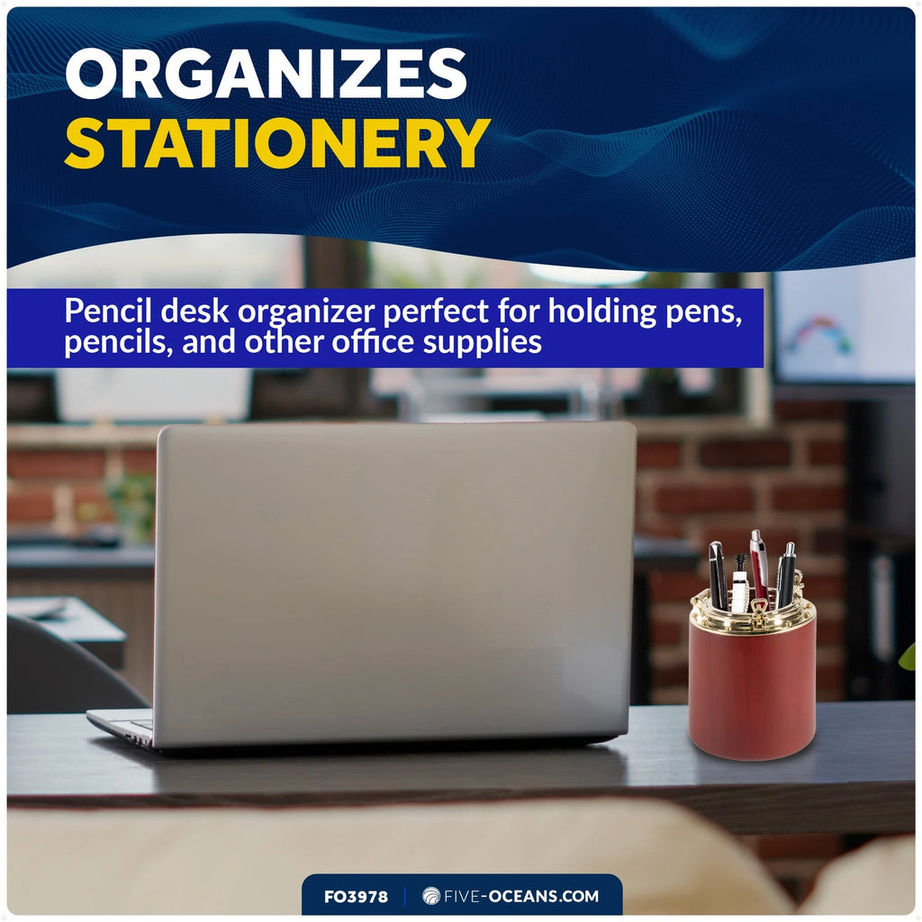 Porthole Collection Nautical Pencil Holder for Desk