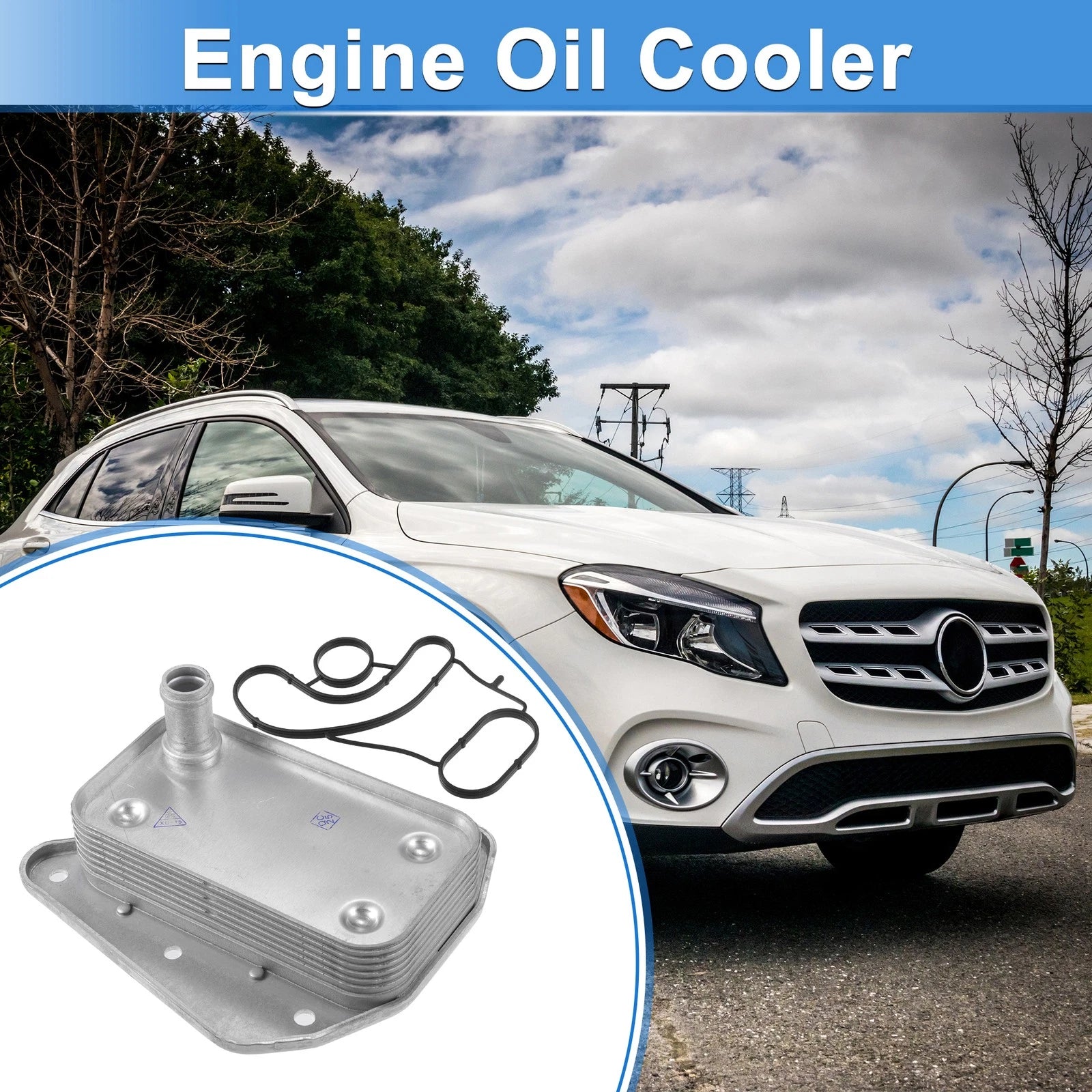 Engine Oil Cooler Assembly with Seals for Dodge Sprinter 3500 (2014–2024)