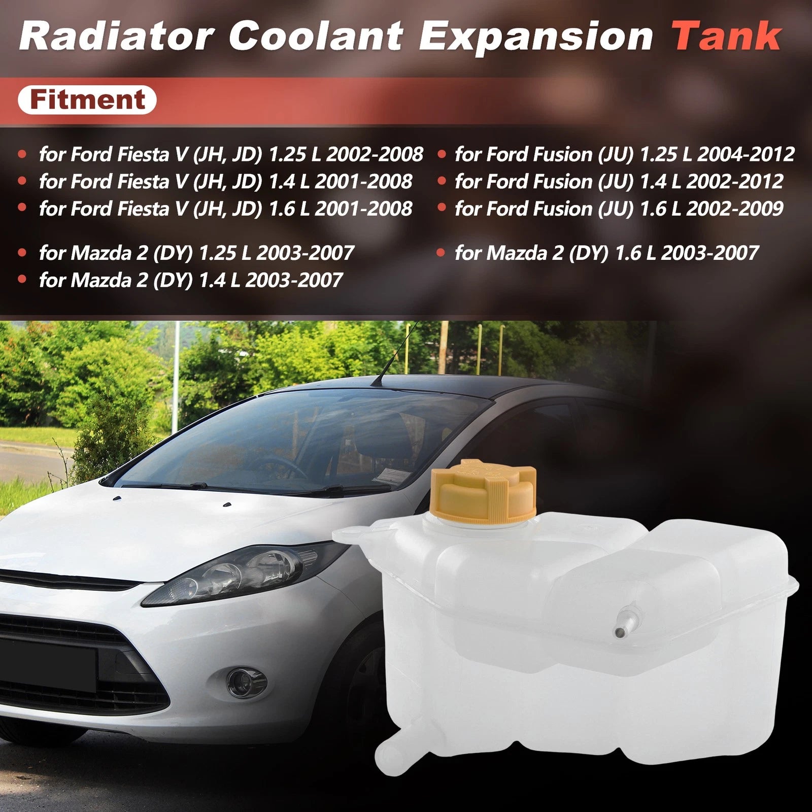 Coolant Expansion Reservoir Tank Replacement for Mazda 2 (2011–2014)