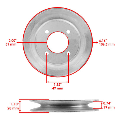 Deck Spindle Blade Kit for John Deere Z510 Z710 Z820 Z915 (2008–2024)
