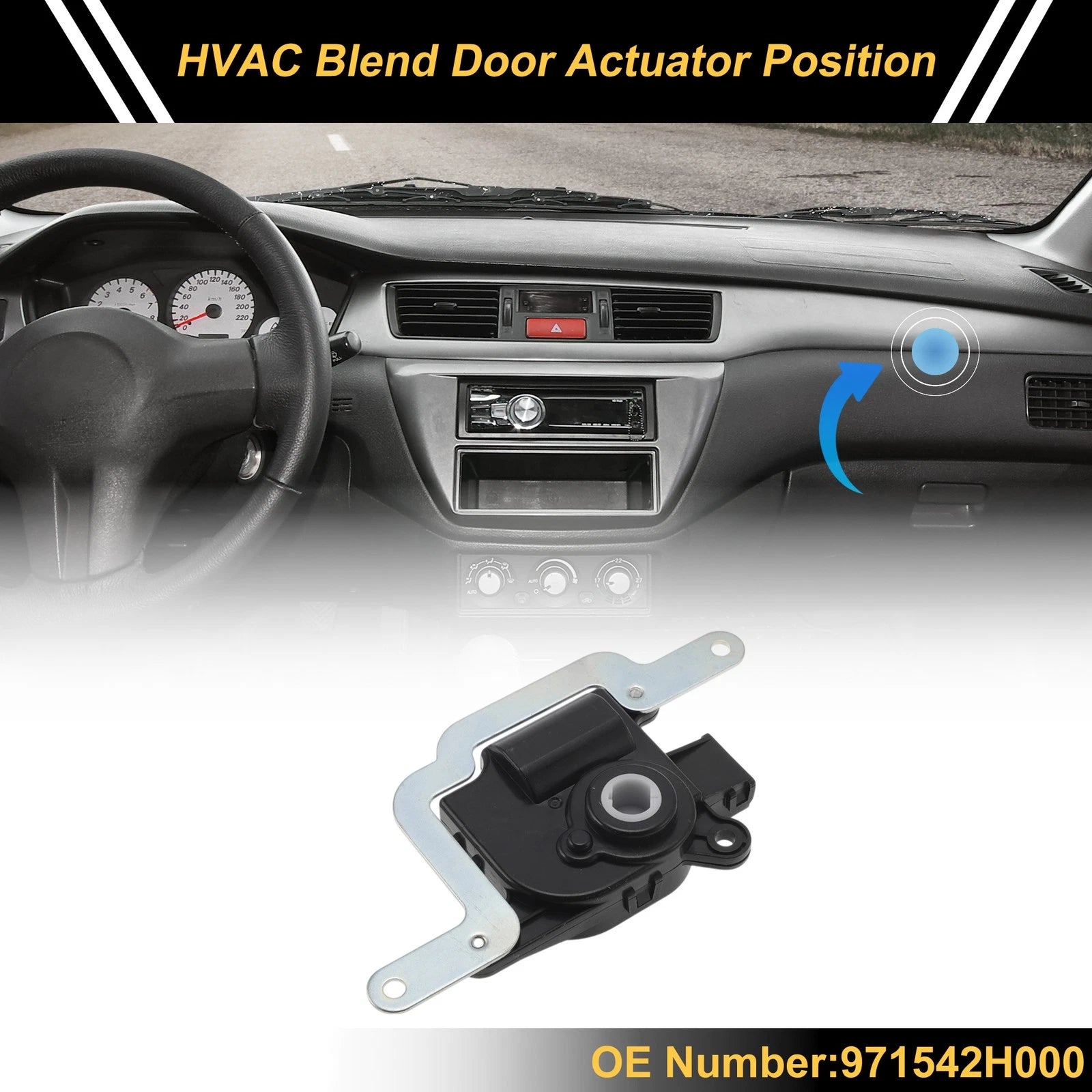 HVAC Heater Blend Door Actuator Replacement for Hyundai Elantra (2007–2012)
