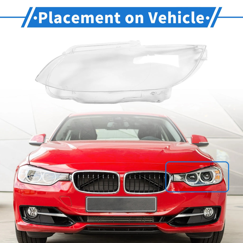 Headlight Lens Cover Front Left Replacement for BMW M3 E92 Coupe (2008–2013)