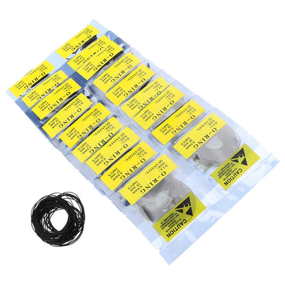 Silicone O Ring Gasket Set for Watch Back (12mm-30mm, 0.5-0.7mm)