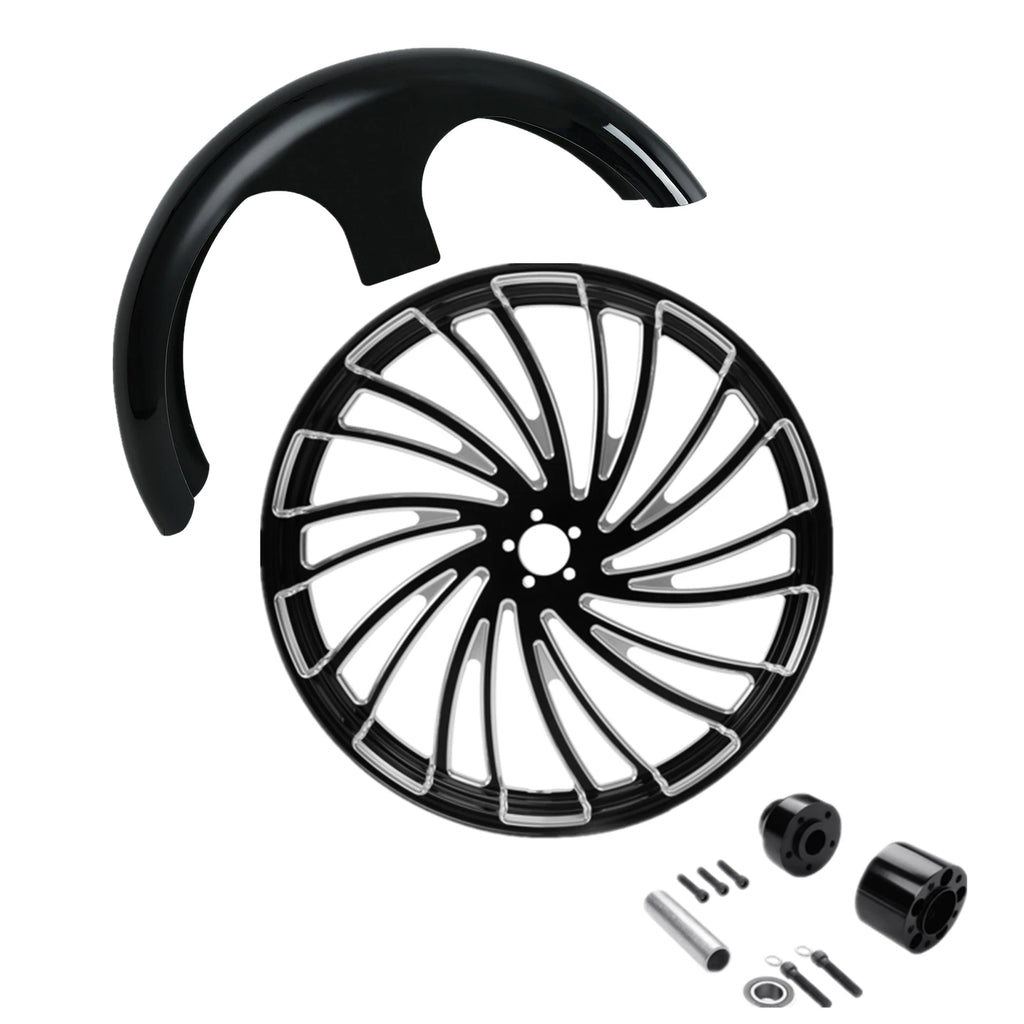 30" Front Wheel Rim for Harley Touring (2008–2025) Single Disc Hub Painted