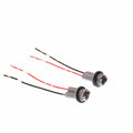 2x T10 T13 T15 LED Lamp Bulb Base Socket Pre-Wired For Side Marker Parking Light