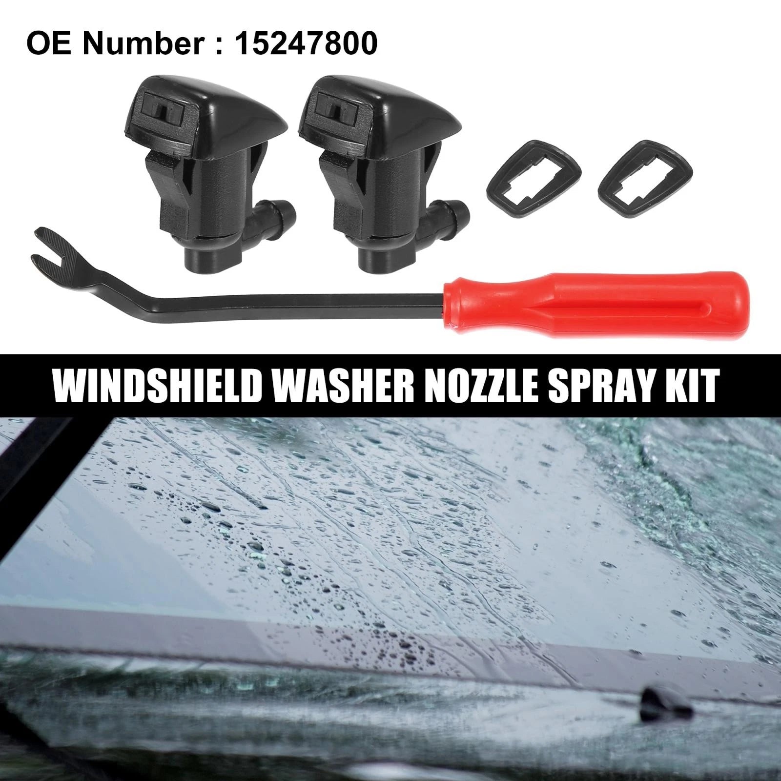 Windshield Washer Nozzle Kit Front Pair for GMC Acadia (2011–2016)