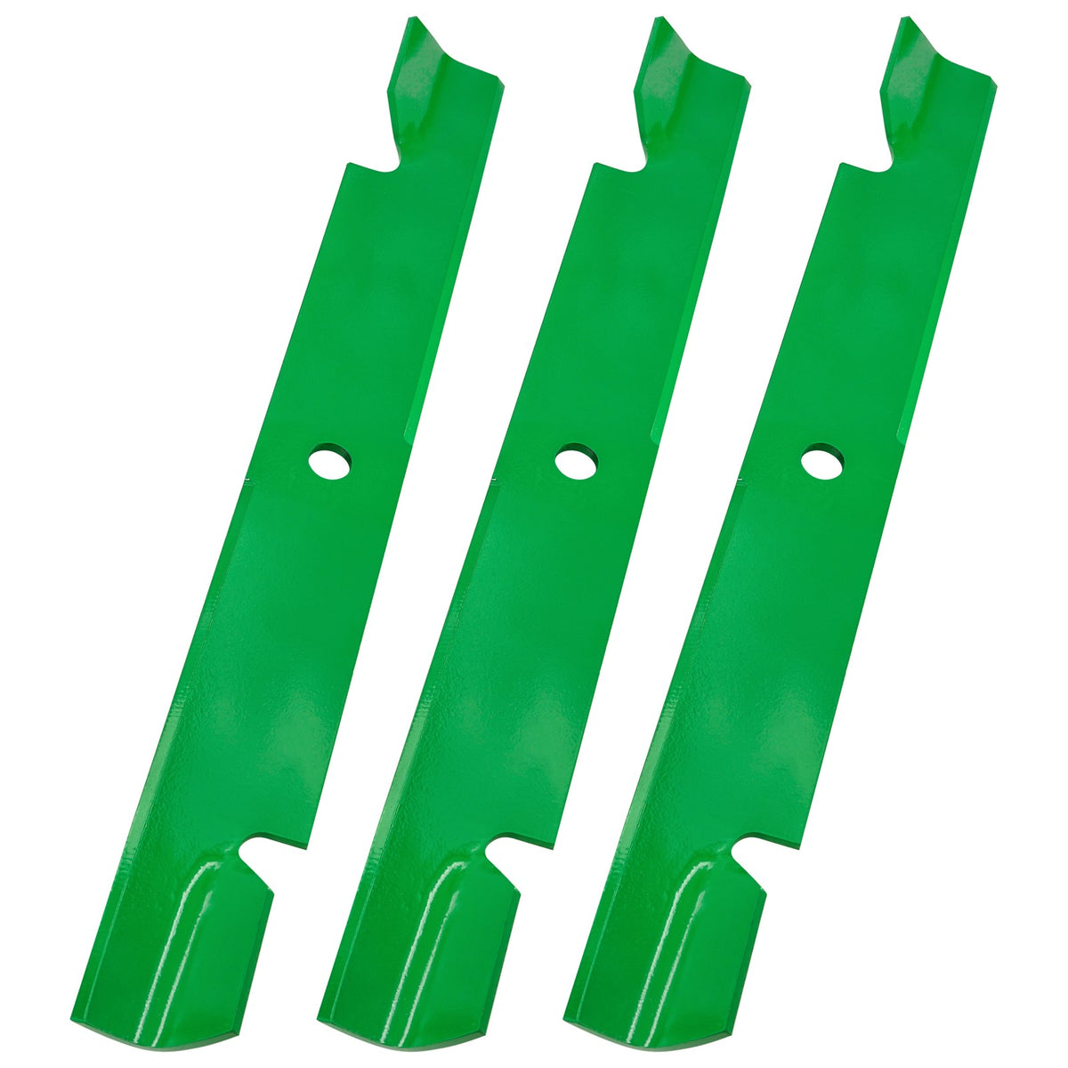 High Lift Blade Replacement for Exmark 72 Deck Notched Circle Hole (24.5 in)