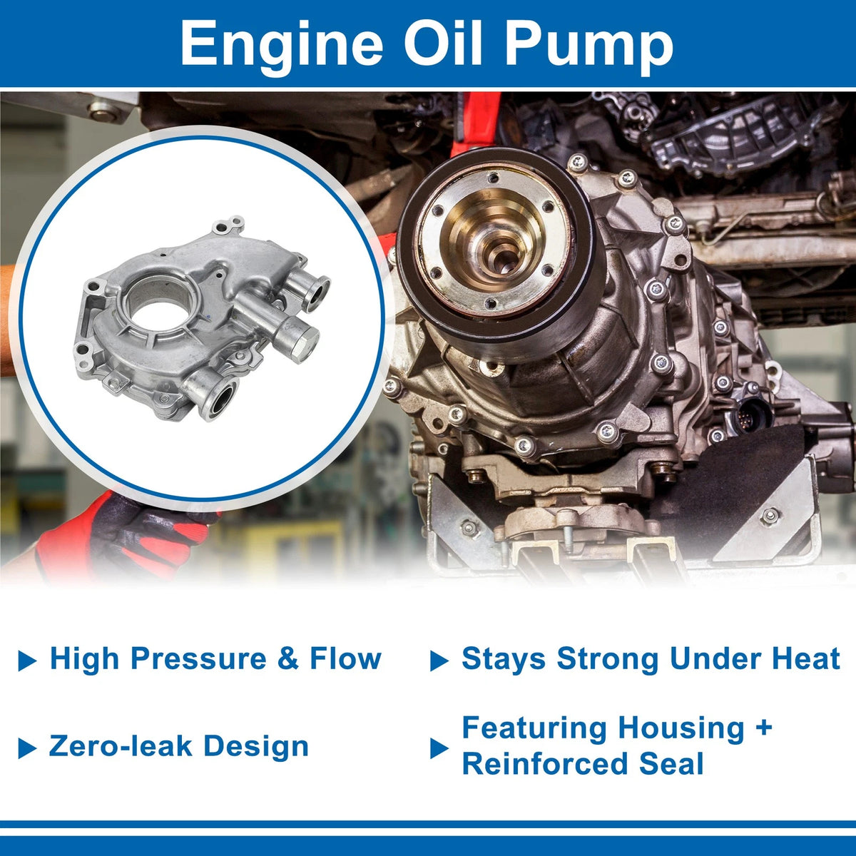 Engine Oil Pump for Nissan Frontier (2005–2019) - 15010EA200, 15010EA20A, M52 5