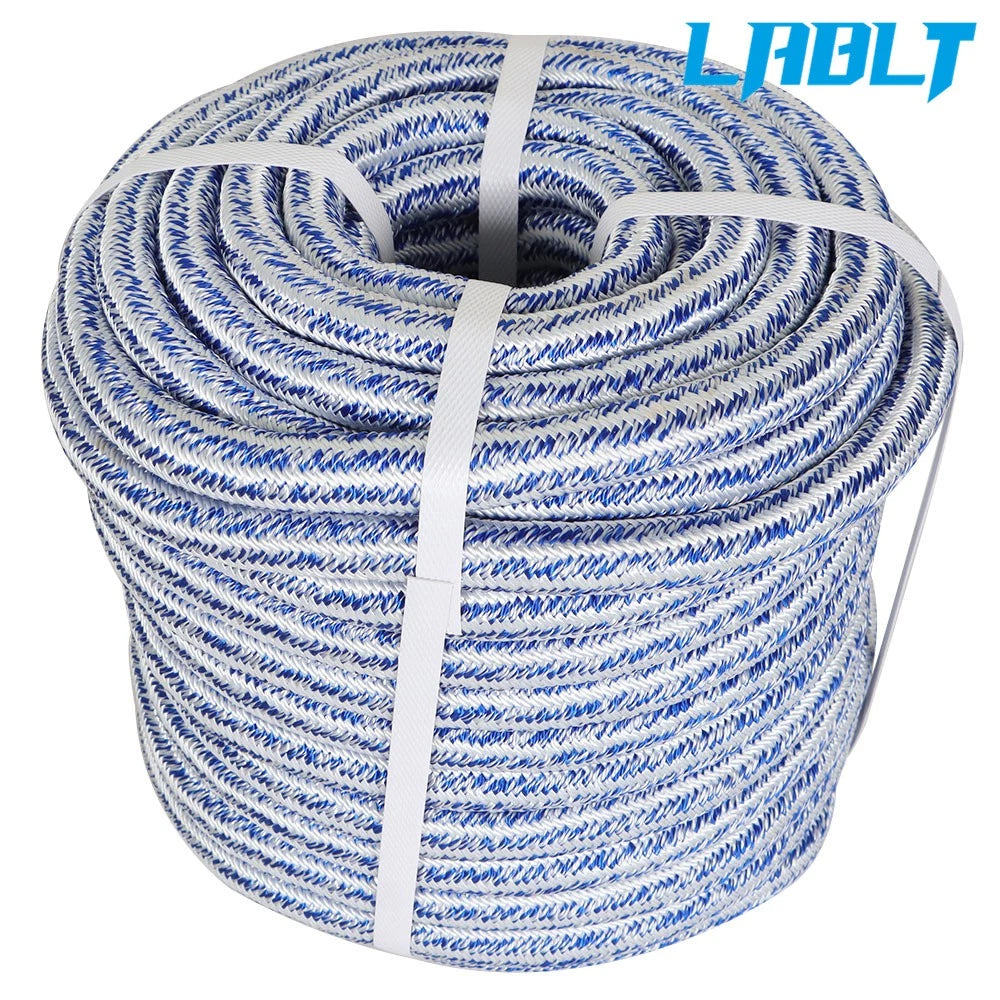 Durable 3/4" Climbing Rope 100' 20000Lbs 24 Strand Polyester