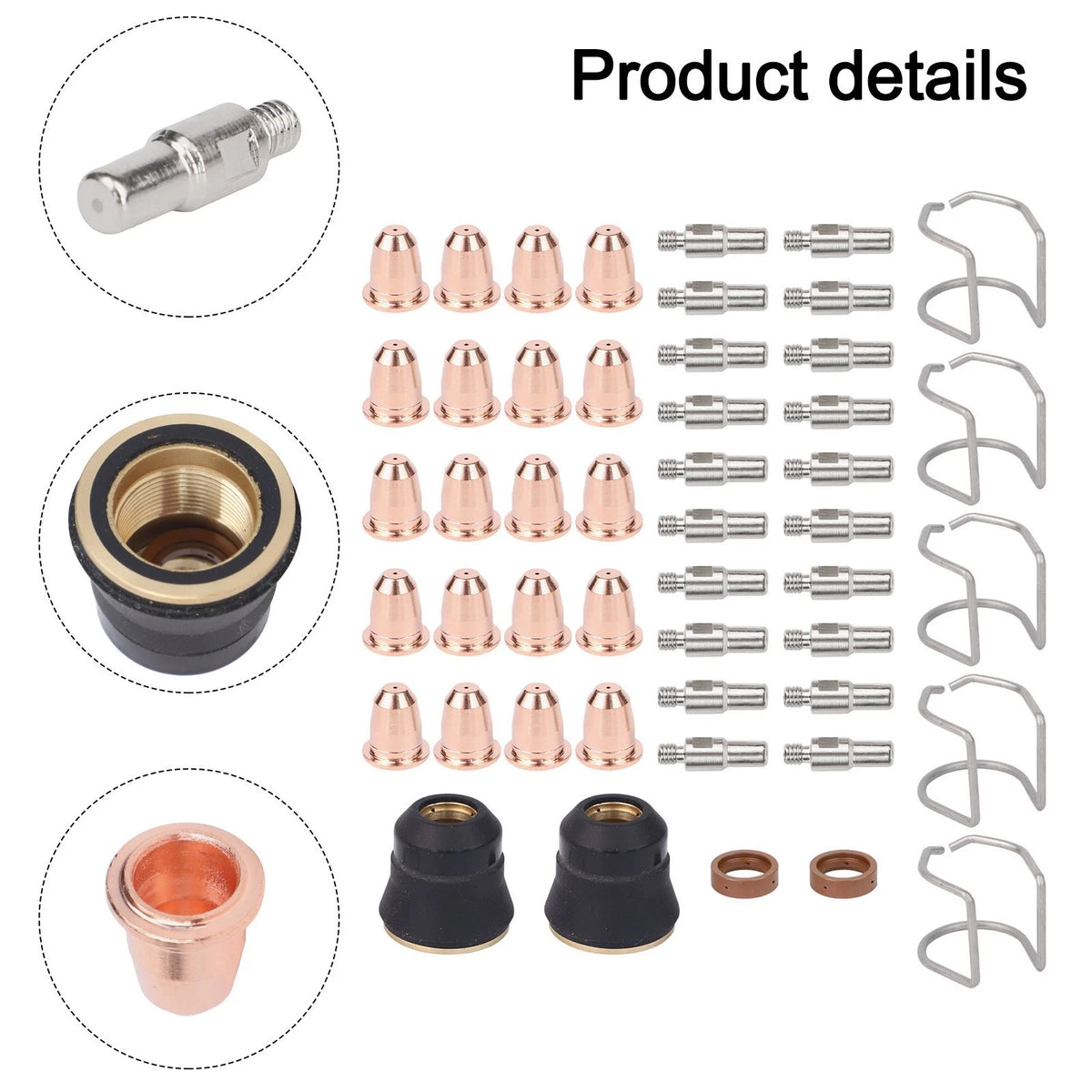 Complete Set of Electrodes and Nozzles for Chicago Electric 95136