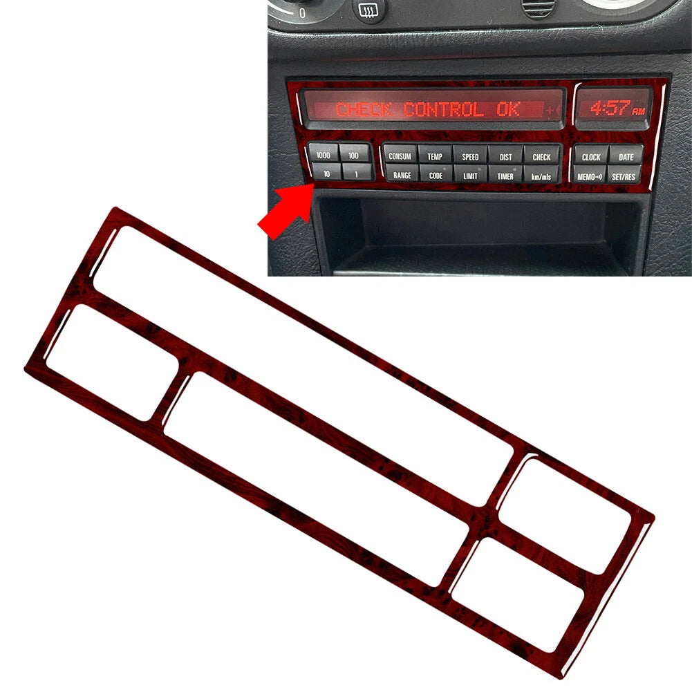 CD Button Panel Cover Trim for BMW 3 Series E36 (1991–1999) Wood Red