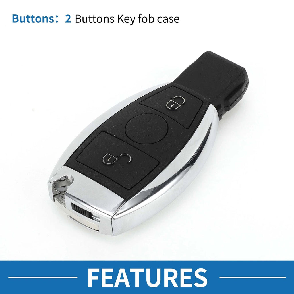 Key Shell Case for 2 Button Keyless Remote for Mercedes-Benz A Class (2004–2010)