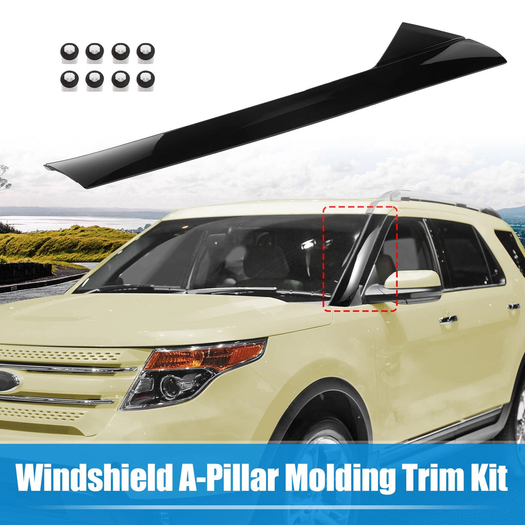 Windshield A-Pillar Trim Panel Driver Side Replacement for Ford Explorer (2011–2019)