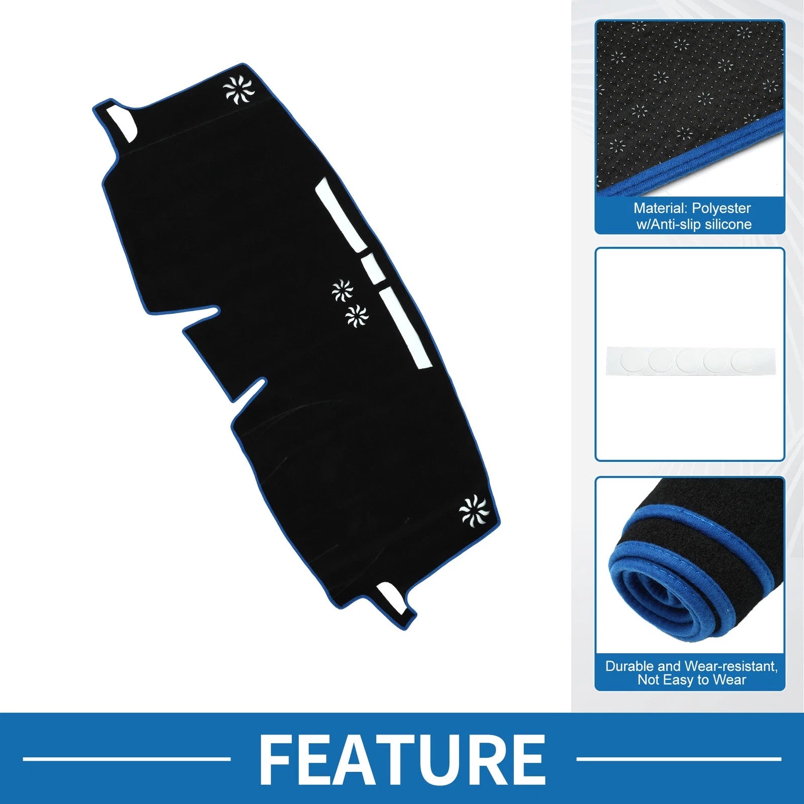 Dashboard Dash Cover Mat for Toyota Sienna (2021–2024) Sun Protector Pad
