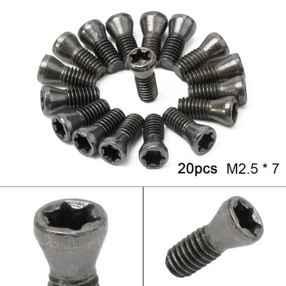 Set of 20 M2.5x7mm Torx Machine Screws for Carbide Insert Lathe Tools