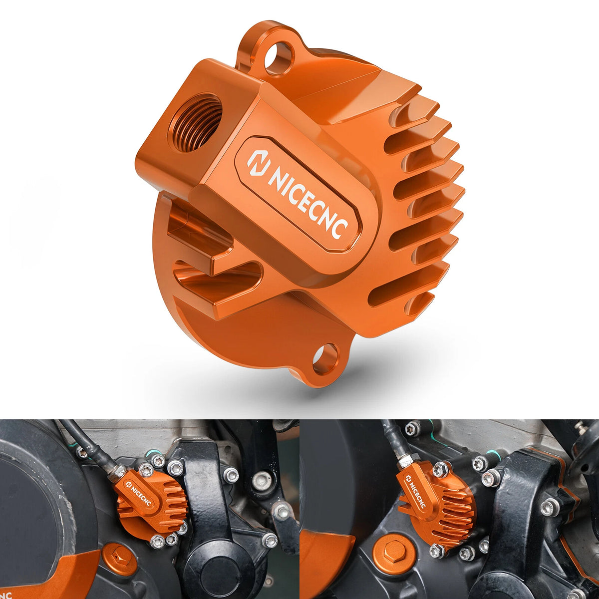 CNC-Machined Engine Oil Filter Cover for KTM 690 Duke (2012–2023)
