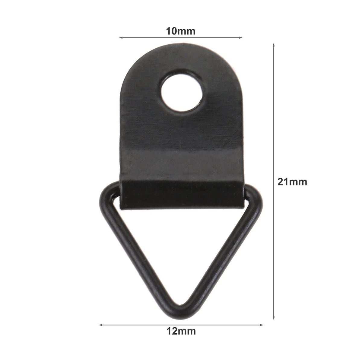 50Pcs Small Triangle Ring Picture Frames Hanging Photos Paintings Artwork Hooks