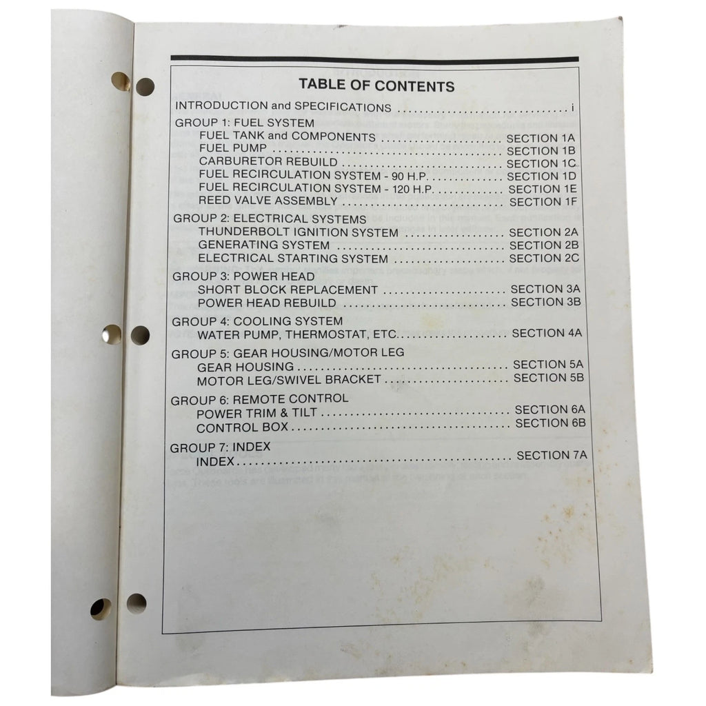 Service Manual for Force Outboards 90-823267 (1992)