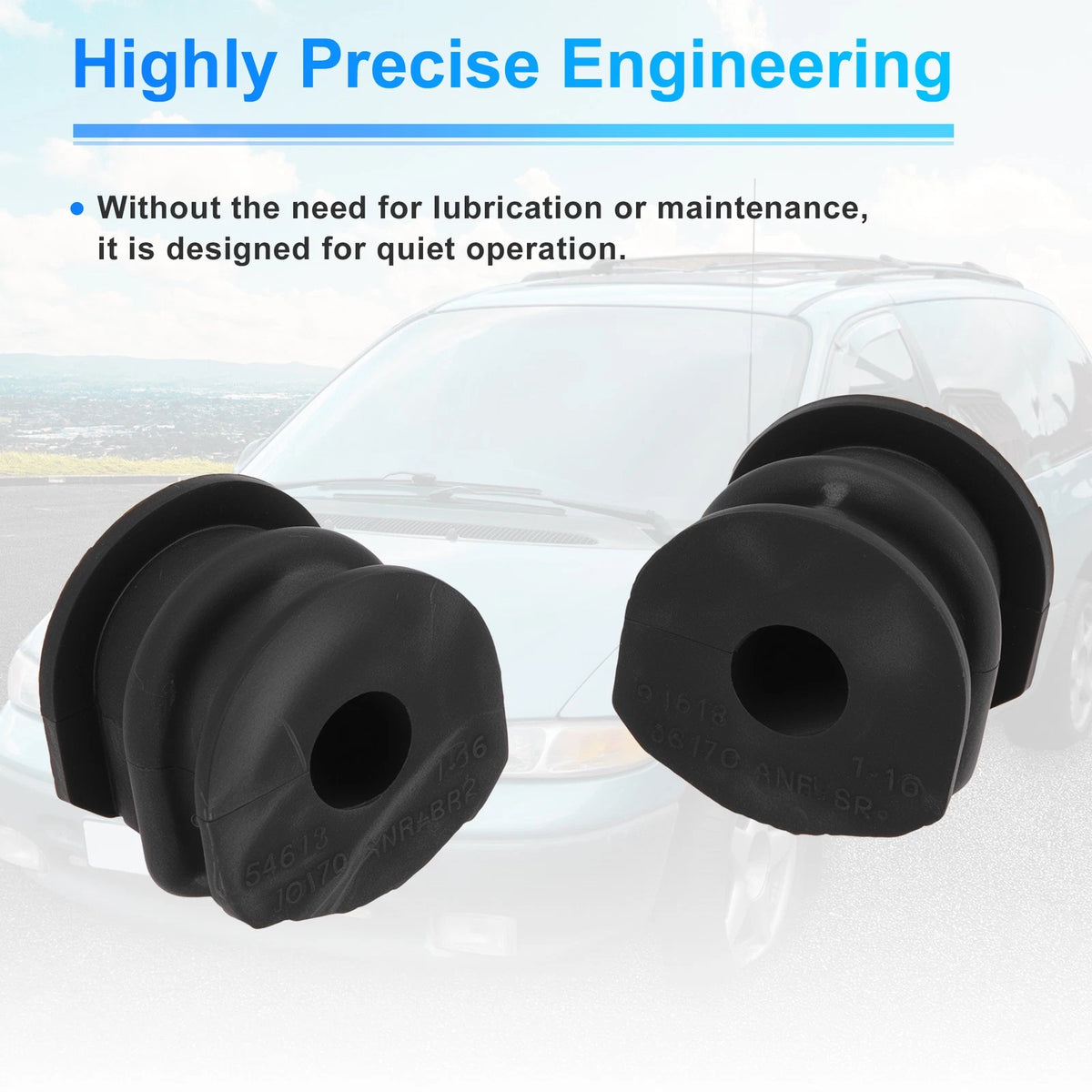 Set of 2 Rear Side Stabilizer Sway Bar Bushings for Infiniti G37 (2009–2013)