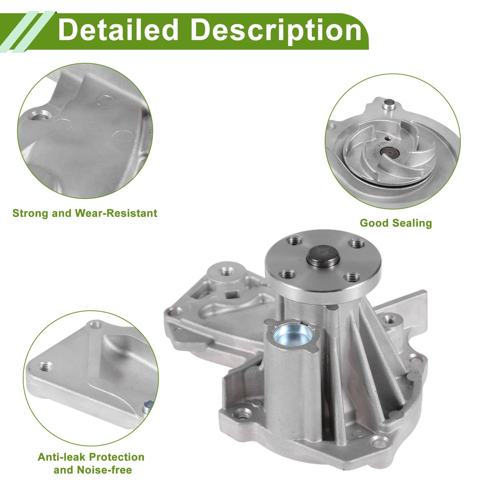 Engine Water Pump for Volvo S60 (2010–2015) No. 1376162 Cooling Pump