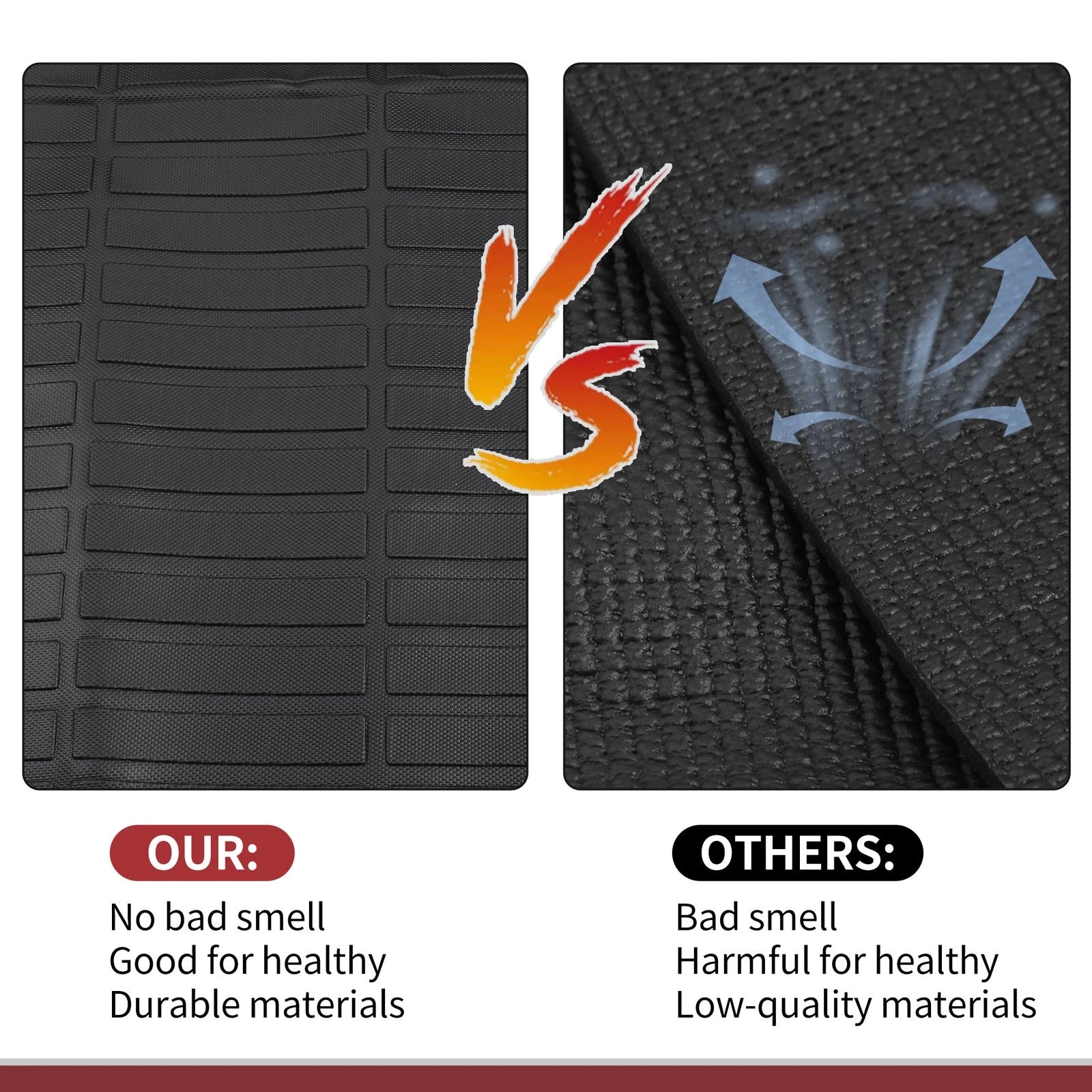 Cargo Liner Rear Trunk Mat for Honda Civic Si (2016–2021) TPE Long Grid Pattern
