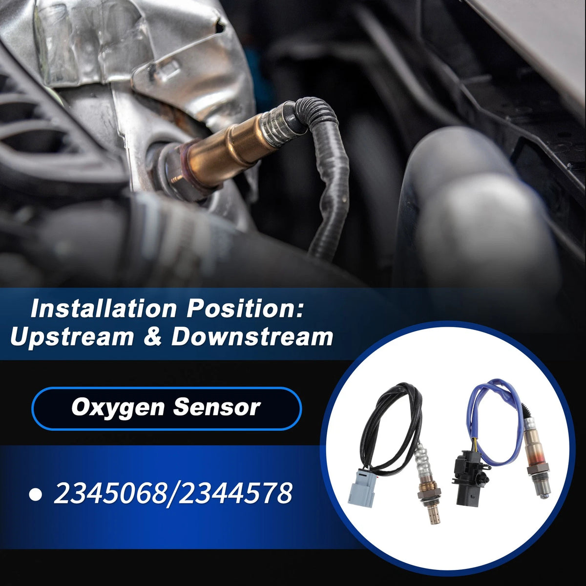 Upstream & Downstream O2 Sensors for Ford Fusion 2.0L (2013–2020) 2345068/234457